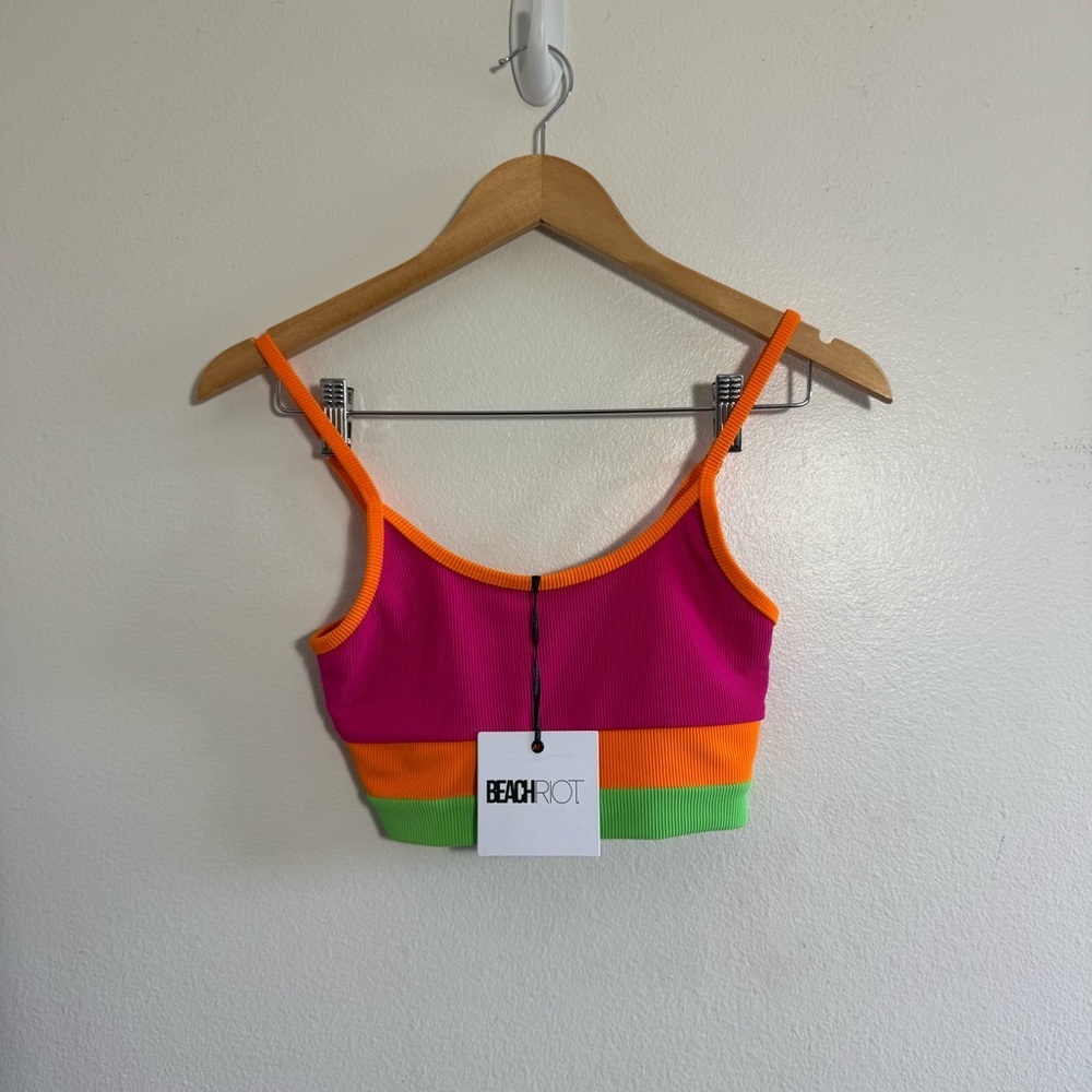 NWT Beach Riot Eva And Emmy Color block Two Piece Bikini Swimsuit Set size XS - Picture 6 of 9
